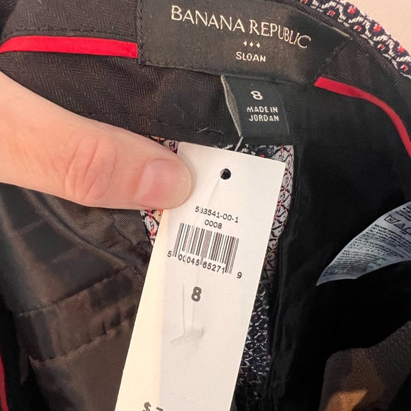 Banana Republic Factory Sloan patterned pants size 8 NWT - Picture 4 of 5